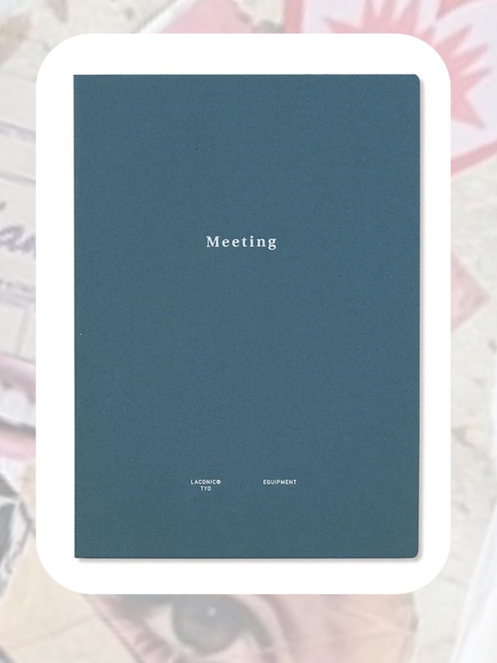 NWT🎉 LACONIC Navy Blue “Meeting” Agenda Planner Softcover